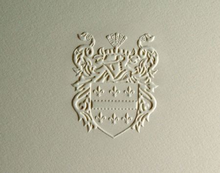 Small Embossed Crest Two